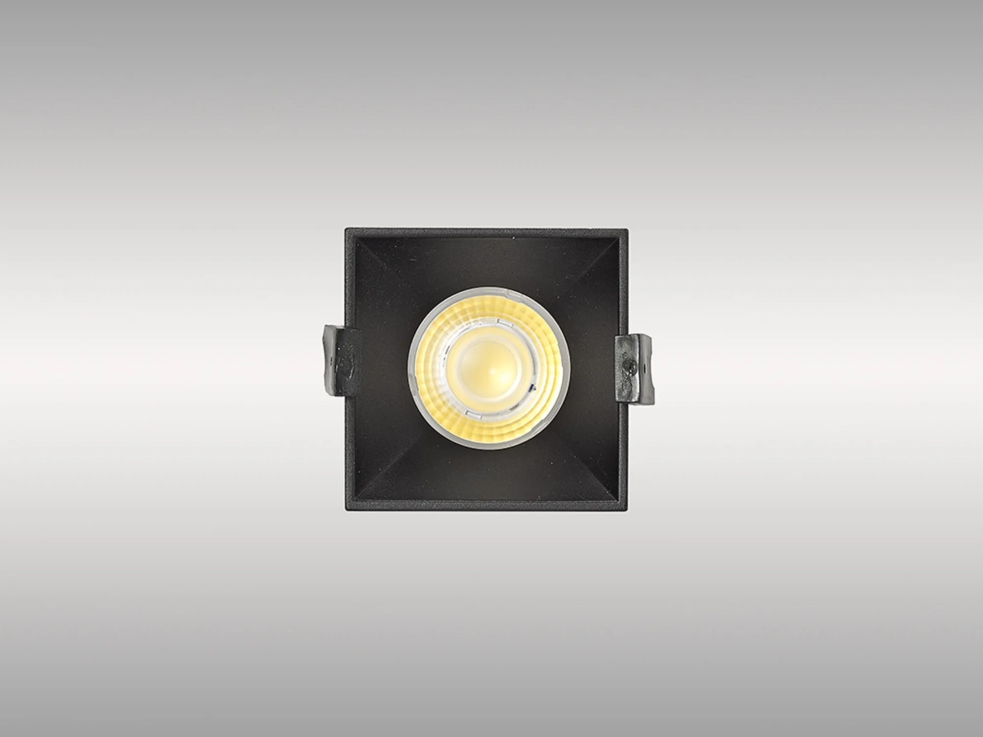 Biox 9 Tridonic Powered 9W 4000K 890lm 24° CRI>90 LED Engine Black Square Fixed Recessed Spotlight, IP20 DM201923  Dlux Biox 9